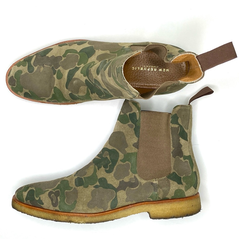 Camouflage Camo New Republic by Mark Mcnairy Mens Boots | Sz 10.5 EU 44